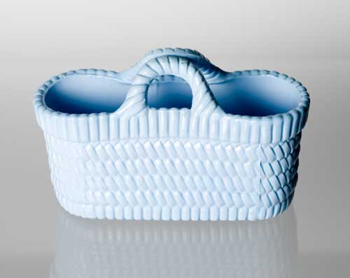 Sowerby pressed glass basket