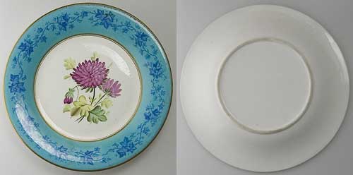 Bristol pottery Kepple plates china soft paste porcelain tazza blue flowers floral