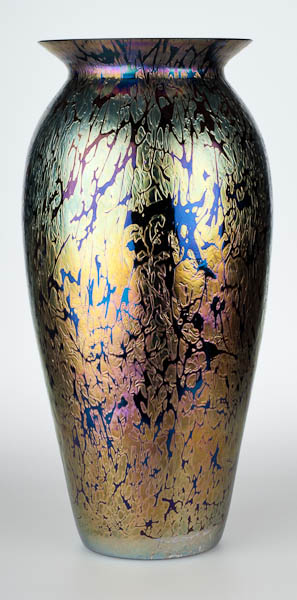 Royal Brierley Midnight glass vase